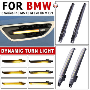 Feux latéraux de garde-boue LED dynamiques pour <span class=keywords><strong>BMW</strong></span> Série 5 F10 M5 S63N FV91 FV92 FV93 2010-2016 Clignotant séquentiel - Product Image 2
