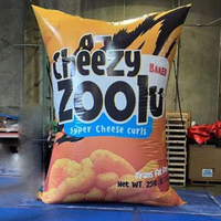 Réplique de sac alimentaire gonflable, Modèle de sac de chips gonflable, Réplique de boîte gonflable pour la publicité