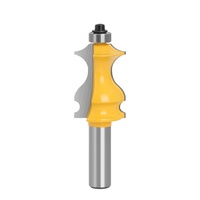 Fraise à main en carbure monobloc (tige de 12 mm/12,7 mm) certifiée CE ISO 45HRC, revêtement en poudre de polyester pour portes d'armoires en bois