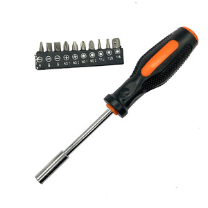 ชุดเครื่องมือ OEM แบบพกพาได้เกรดอุตสาหกรรมชุดเครื่องมือไขควงอเนกประสงค์แบบใช้ในครัวเรือนแบบหัวแบนมีท็อกแม่เหล็ก - Product Image 5