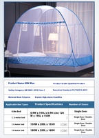Moustiquaire pliable de grande taille de luxe pour lit, tente ronde, moustiquaire pliable portable pour lit