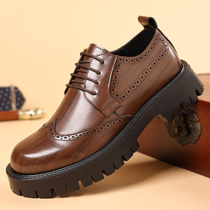 Zapatos Sin Cordones Antideslizantes e Impermeables para Hombre, Parte Superior de Cuero Genuino, Mocasines Elegantes para Oficina, Cómodos, Casuales de Negocios, Resistentes - Product Image 2