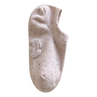 Chaussettes courtes respirantes pour femmes, nouvelle collection printemps-été, imprimées sur la semelle, chaussettes basses à bouche peu profonde pour femmes