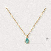 Collar de Moissanita Minimalista Brillante en Forma de Lágrima para la Clavícula, Lujo Accesible para el Día a Día, Favorito de Influencers, Regalo Ideal