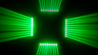 Barra de Luces Móvil LED RGBW de 10 Cabezas y 40W, DMX512, Control de Píxeles de 10 Ojos, Iluminación de Efectos para Escenarios, Eventos, KTV, DJ, Discotecas