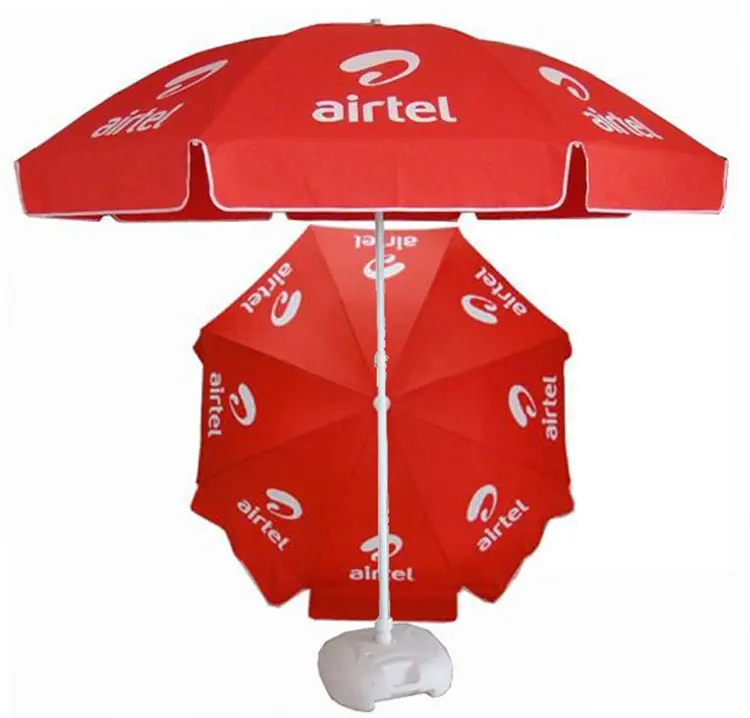מכירה לוהטת עיצוב מודפס חיצוני uv שמשייה חוף ים מטרייה מטרייה