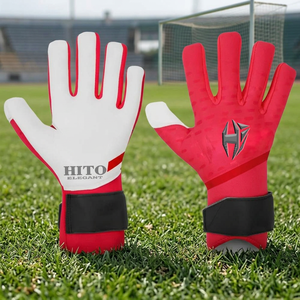 High Quality Premium Light Weight High Design Goal Unisex Custom Goal Keeper Gloves Backhand Silicon Printing - Product Image 3