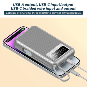Banco de Energía Portátil con Pantalla Digital de 100W y 20000mAh, Carga Rápida USB Tipo-C, Gran Capacidad para Laptop - Product Image 3