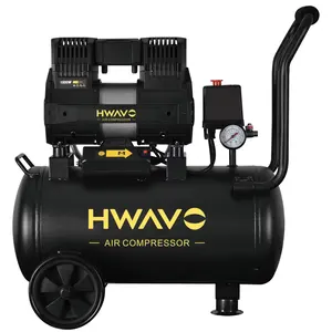 Portable 30 50 100 200 liter air compressor silent paint use oil free air house compressor with wholesale price