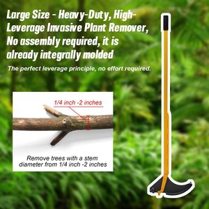 Heavy-Duty cấp công nghiệp hướng dẫn sử dụng Tree/sapling puller (kích thước lớn) kim loại xử lý ergonomic đòn bẩy cao sapling kéo Rod công cụ - Product Image 2
