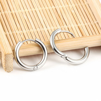 Pendientes de Aro Clicker de Acero Inoxidable 316L con Baño de Oro PVD al por Mayor, Joyería de Moda para Cartílago, Oreja y Septum