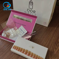 Boîtes cadeaux magnétiques personnalisées pour ongles press-on avec fenêtre, en carton biodégradable, emballage cadeau cosmétique