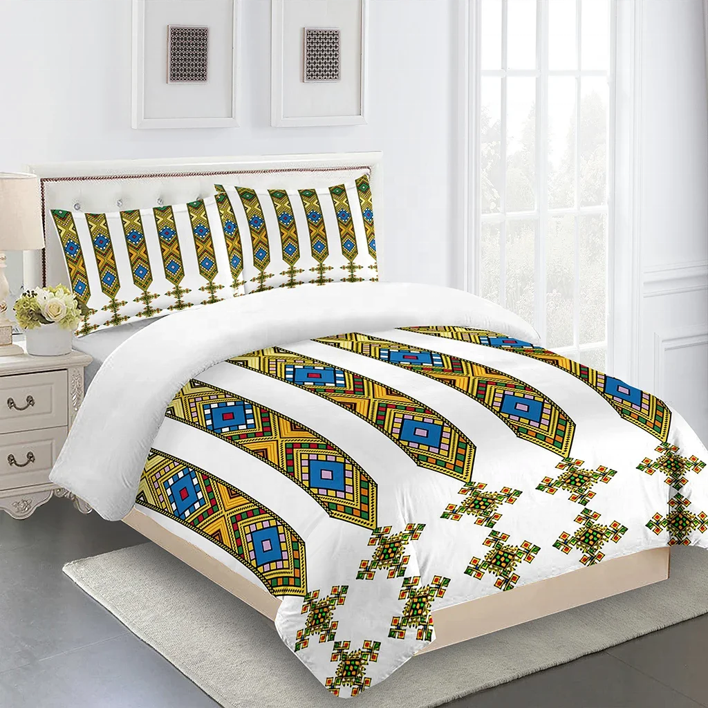 3D002(2 pillow covers and 1 Duvet cover)