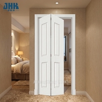 Porte pliante à persiennes JHK-B03 en MDF bois pour placards, maisons, salles à manger et appartements