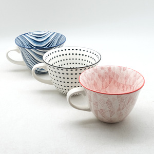 Tazas de cerámica/tazas para agua con diseño original bajo el esmalte, al por mayor, con un toque de lujo discreto y de alta gama, perfectas para leche. - Product Image 1