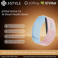 Pulsera Inteligente JCVital V4 SDK APL OEM ODM con IA para el Cuidado de la Salud y Monitoreo del Estrés para Mujeres