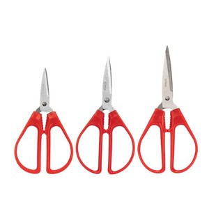 Tijeras de Sastre de Acero Inoxidable, Rojas, de Punta Recta, Herramientas de Corte de Tela para el Hogar, Uso Versátil, Oficina 0272 - Product Image 4