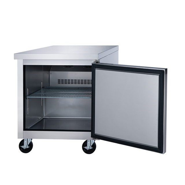 Dukers Stainless Steel Single-Temperature Refrigerator Fan Cooling Under Counter Restaurant Storage Refrigeration Equipment