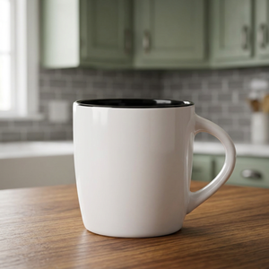 Mug en céramique moderne de 340 ml avec couvercle, design aztèque, sans marque, pour café/thé, usage en café et cadeaux d'affaires - Product Image 3