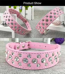 Cute Dazzling Soft Cat <span class=keywords><strong>Rhinestone</strong></span> Collares Crystal Pet Dog Puppy Collares para perros pequeños, medianos y grandes - Product Image 6