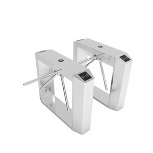 Barrière de contrôle d'accès intelligente à trois rouleaux en acier inoxydable 304 pour sites de construction, bureaux et points touristiques, avec lecture de cartes - Product Image 1