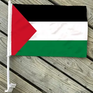 汽车装饰12x 18英寸30x 45厘米国旗巴勒斯坦汽车用国旗