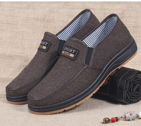 Chaussures plates pour hommes en tissu avec semelle en caoutchouc, chaussures de conduite, de voyage et de marche pour hommes adultes, mocassins décontractés