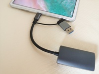 Dock multiport 2 en 1 USB3.0 TYPE-C vers RJ45 1000Mbps carte réseau pour PC splitter conversion double tête extension