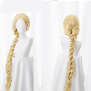 Ainizi Vente en gros <span class=keywords><strong>Perruque</strong></span> de cosplay de 120 cm, longue et blonde, style tresse, inspirée de la personnage de <span class=keywords><strong>Raiponce</strong></span> de Tangled - Product Image 2