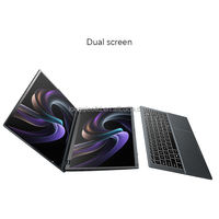 Nouvel ordinateur portable Ultrabook en aluminium à double écran de 14 pouces avec reconnaissance faciale, Intel I5 12450H, Windows 11 Pro, Quad Core, 32 Go de RAM