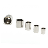 Perles d'espacement en acier inoxydable pour bracelet en cuir, accessoires pour bricolage, bijoux, à la mode, 10 pièces