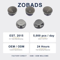 ZOBADS F3812-21.5-05200P Transducteur piézoélectrique ultrasonique à diaphragme en papier 37.8x12.5mm 20kHz F0 55kHz 12Vrms pour alarme anti-oiseaux