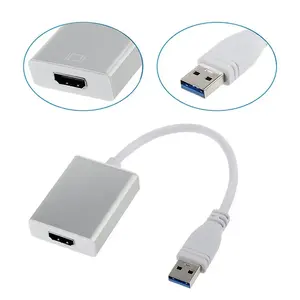 High Quality 1080P USB 3.0 To HDMI Male To Female Converter Adapter Cable High Speed 5 Gbps For Laptop