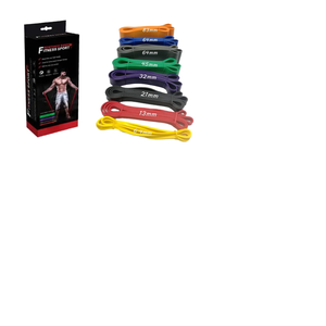 Ensemble de bandes de résistance ajustables pour fitness, bandes de résistance longues personnalisées pour les hanches, boucles de yoga, bandes élastiques d'exercice, Theraband, vente en gros de bandes de résistance pour la gym - Product Image 4