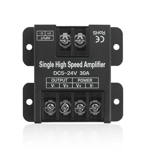 DC5V-24V LED Dimmer 30A 360W เปลือกเหล็กสีเดียวเครื่องขยายเสียงความเร็วสูงสำหรับไฟ LED แถบสีเดียว - Product Image 1