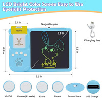 Vente chaude en plastique début éducatif enfants cadeaux 2-en-1 en plastique ABS dessin et parler Flash cartes Machine pour l'apprentissage cognitif