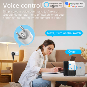 Sixwgh Un thông minh travel <span class=keywords><strong>adapter</strong></span> tuya <span class=keywords><strong>Wifi</strong></span> điều khiển bằng giọng nói qua Alexa Google nhà 16A Nam Phi Ấn Độ khả năng tương thích cắm ổ cắm - Product Image 4