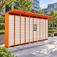 Casier intelligent extérieur pour colis avec écran tactile de 21,5 pouces, système de livraison électronique de colis pour les communautés d'appartements