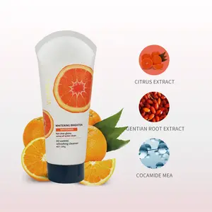 Extratos de plantas Pele Reparação de Limpeza Suave Anti Acne Clareamento Facial Suave Hidratante Vitamina C