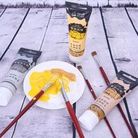 Nouveau produit 100ML effet craquelé 3d peinture acrylique personnalisé craquelé peinture acrylique couleur ensemble pour bricolage peinture