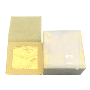 4.33 X 4.33 cm 24 K 99% Emas Asli yang Dapat Dimakan, Sehat, dan Mewah untuk Dekorasi Anggur dan Kopi Lembaran Foil Emas yang Dapat Dimakan - Product Image 4