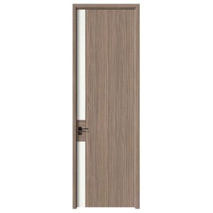 Puerta Interior Minimalista con Panel de Vidrio, Acabado en MDF, Apertura Manual, Aislamiento Acústico - Product Image 1