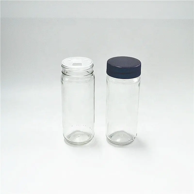 मसाला जार मसाला बोतल नमक और काली मिर्च प्रकार के बरतन पीपी 100ml के साथ खाली कांच की बोतलें मसाला जड़ी बूटी और मसाला उपकरण प्लास्टिक