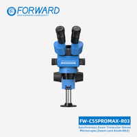 Microscope trinoculaire FORWARD FW-C55Promax-R03 Ultra HD avec zoom 55X et bras pour téléphone portable, outil de soudage de circuits imprimés