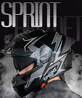 Casque Modulaire de Moto Abs Bon Marché Flip Up Double Visières Full Face Motocross Casques d'Équitation Crash Casque