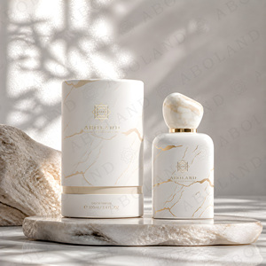 ABOLAND Eau de Parfum 100ml Coffret Rigide Design Marbre Doré Emballage Cosmétique Haut de Gamme - Product Image 1