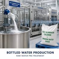 Chlorure de polyaluminium blanc PAC de haute pureté, norme pour l'eau potable