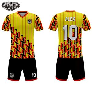 Uniformes de maillot de football et de football à séchage rapide personnalisables, kit court en maille avec impression par sublimation avec logo du club de l'équipe de Thaïlande - Product Image 5