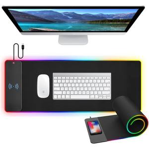 Alfombrilla de ratón multifuncional inalámbrica de tamaño personalizado con iluminación RGB colorida para juegos de computadora, gráficos y logotipo personalizados - Product Image 3