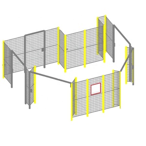 ציוד בטיחות תעשייתי בטיחות פלדה הגנה רובוט יחידת גדר ברזל תיל רשת גבול קיר גידור יישומים אבטחה - Product Image 2